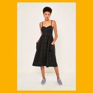 Cooperative Emilia A-Line Button-Down Midi Dress S